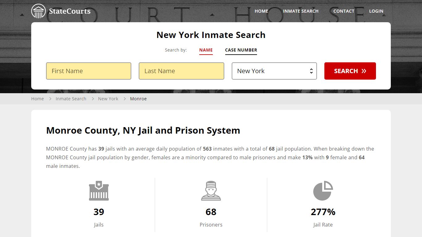 Monroe County, NY Inmate Search - StateCourts